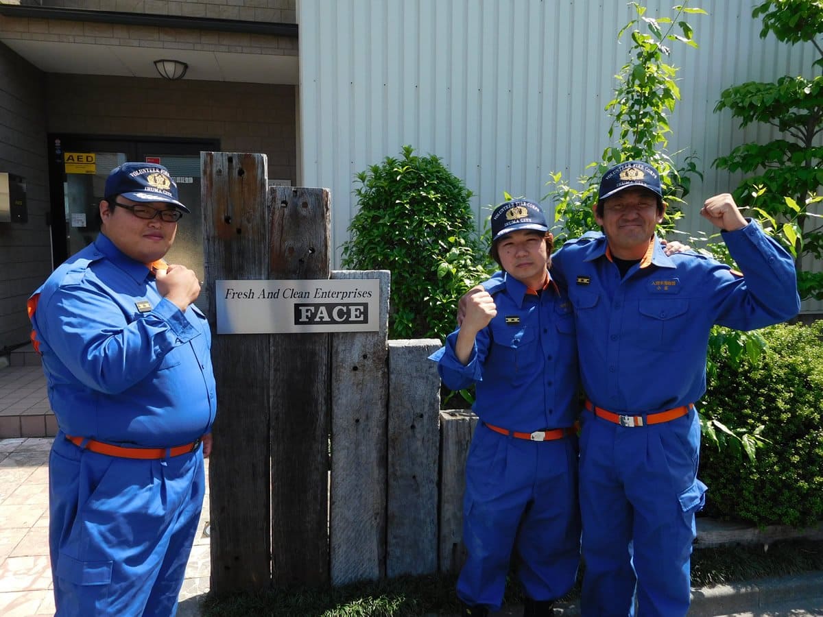 消防団に入団しているフェイス社員1